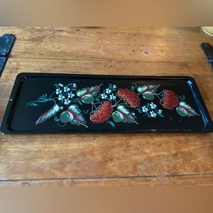 Vintage Decorative Metal Serving Tray